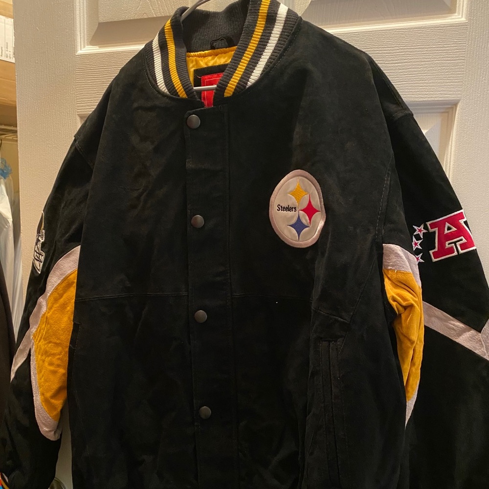 Suede Men’s Pittsburgh Steelers Jacket